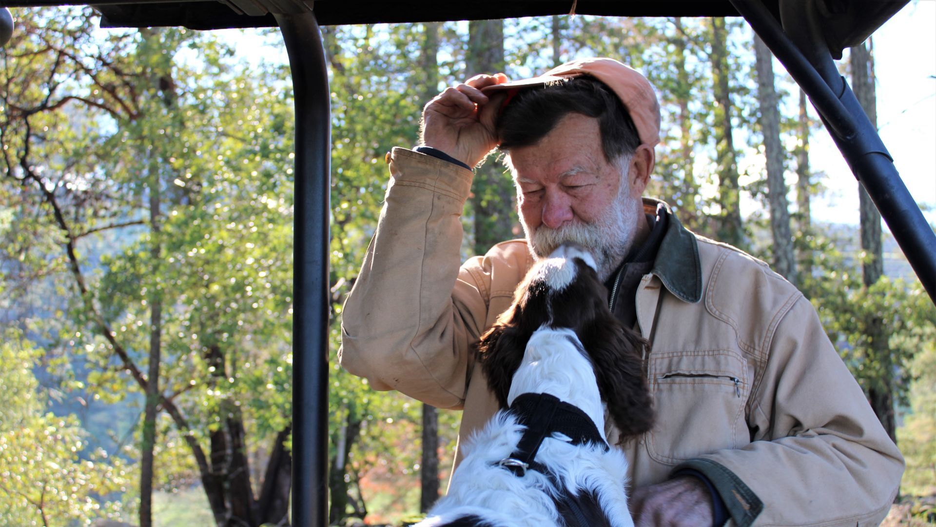 Stu Smith and his puppy